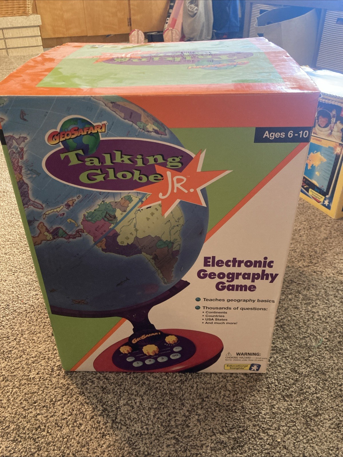 GeoSafari Electronic Learning Game AND Talking Globe Jr. With Lots Of Extras