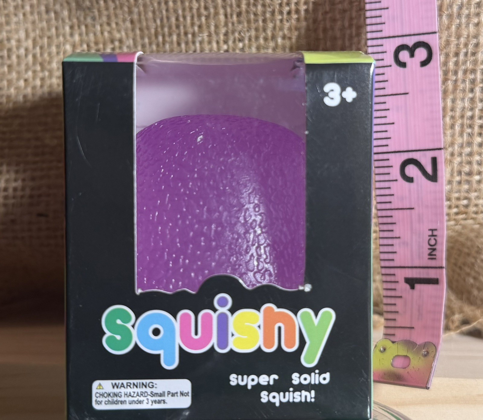 Gumdrop Squishy – Brand New – 10/10 Texture – Approx 3″ -PURPLE