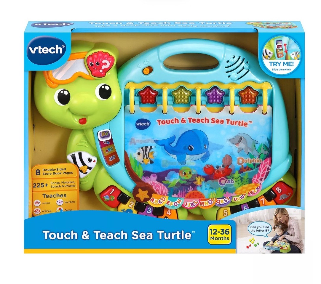 VTech Touch & Teach Sea Turtle Educational Toy Book