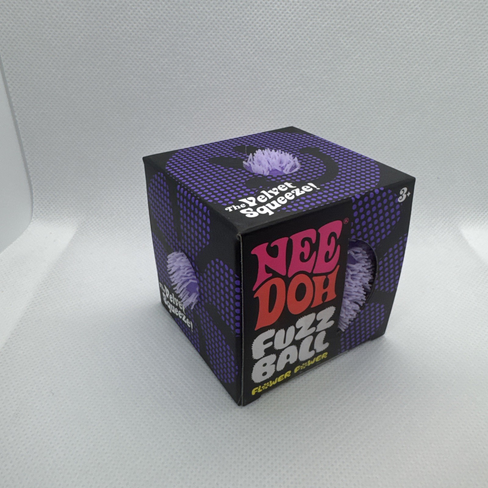 Needoh FUZZ BALL PURPLE Flower Power Nee Doh NEE-DOH Fuzzball NEW IN BOX 🔥