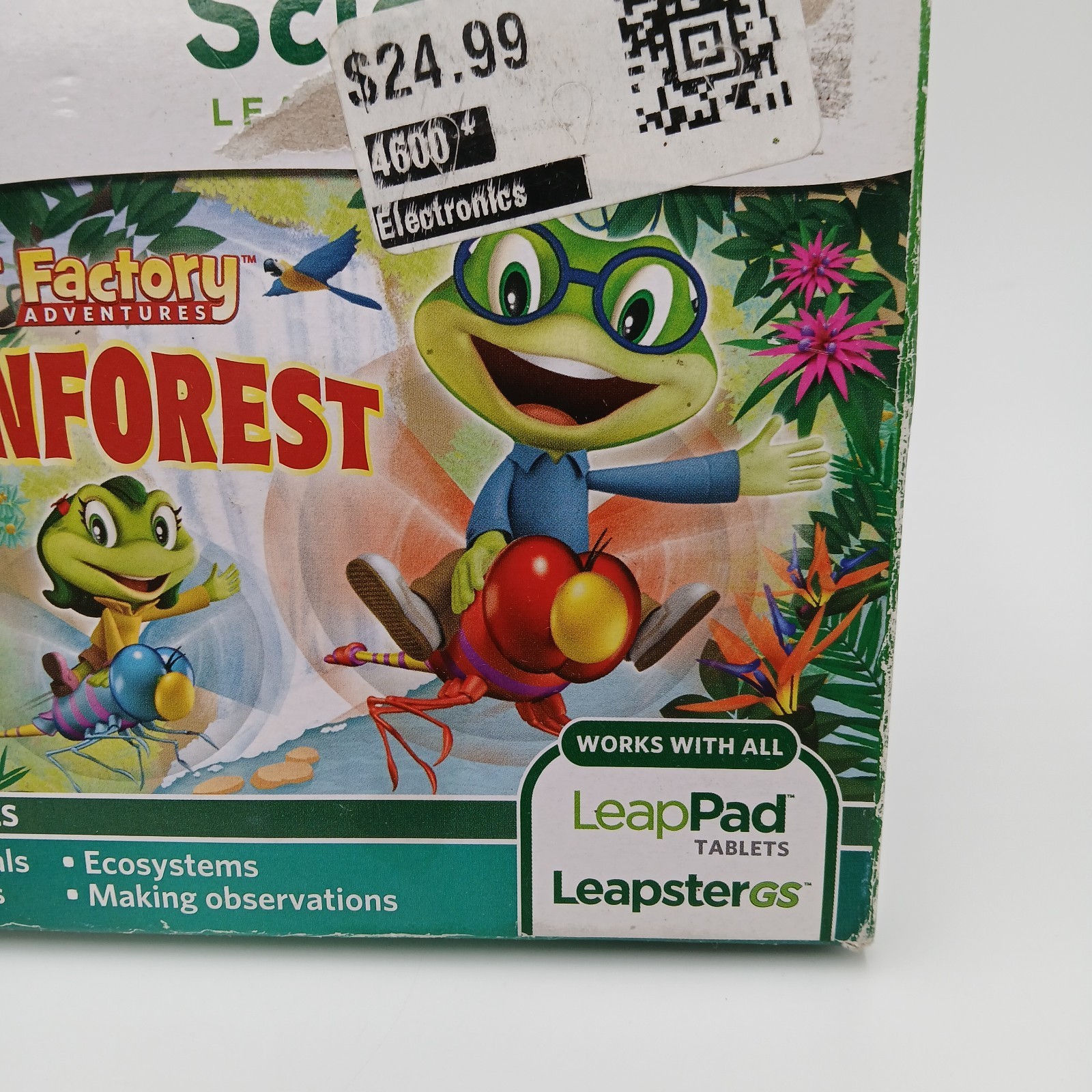 Leap Frog Letter Factory The Rainforest Leap Pad Leapster GS Science Game NOS