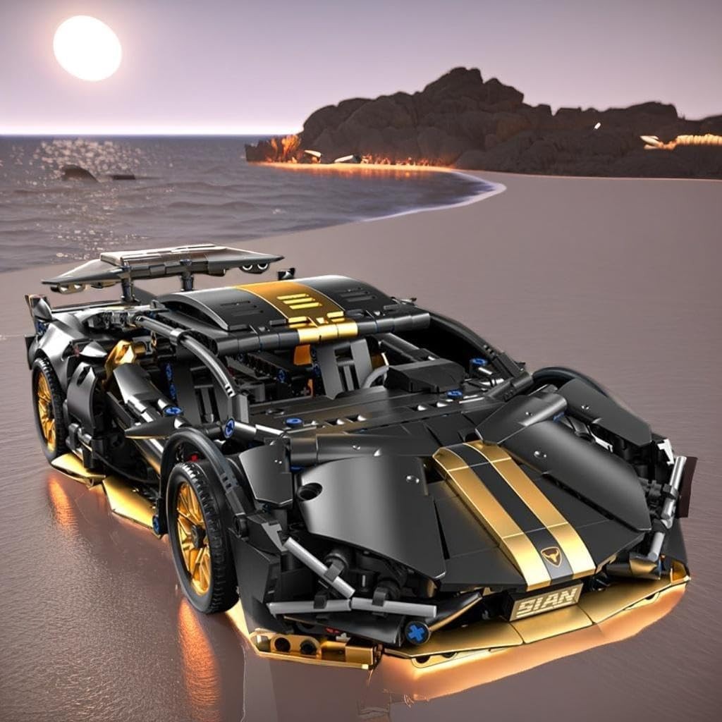 1:14 RC Supercar Building Block Set 1314 PCS LED
