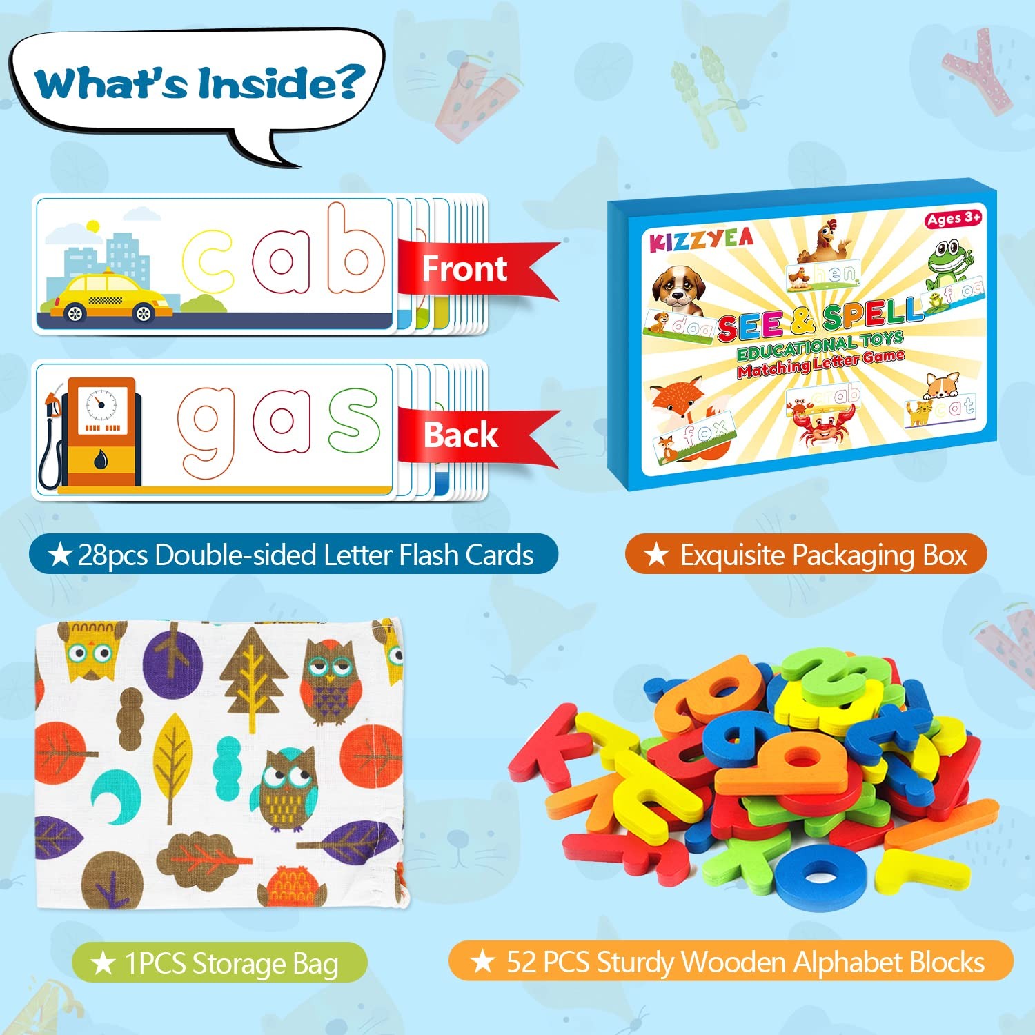 Learning Educational Toys for 2 3 4 5 6 Years Old Boys Small, Multicolor