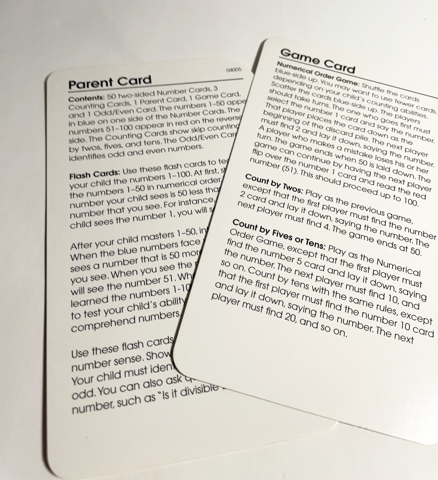 School Zone Numbers 1-100 50 Flash Cards Ages 4-Up