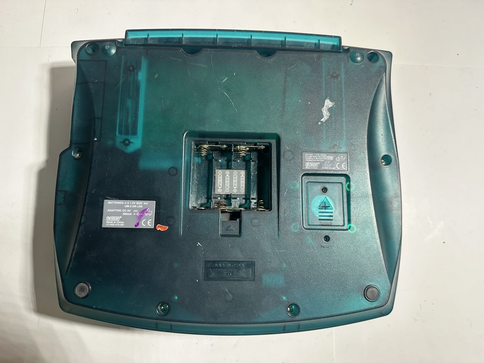 VTECH EP E-Power Kids Laptop – Retro Translucent Teal Green Tested Seems To Work