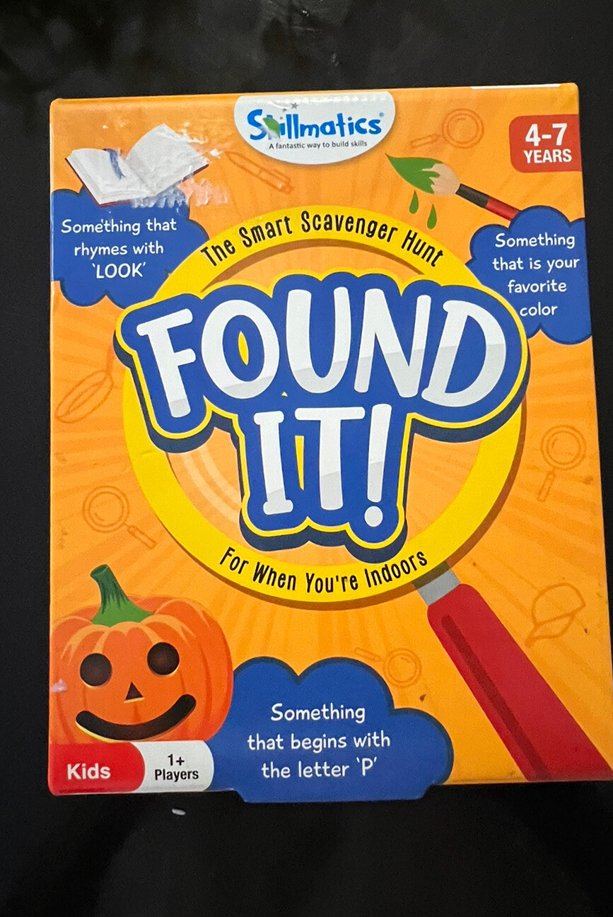 Skillmatics Card Game Found It Indoor Edition The Smart Scavenger Hunt 4-7 Kids