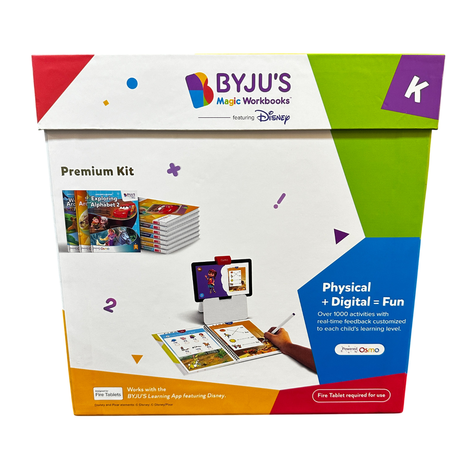 BYJU’S Learning Kit: Disney, Kindergarten Premium Edition 10 Workbooks Age 4-6