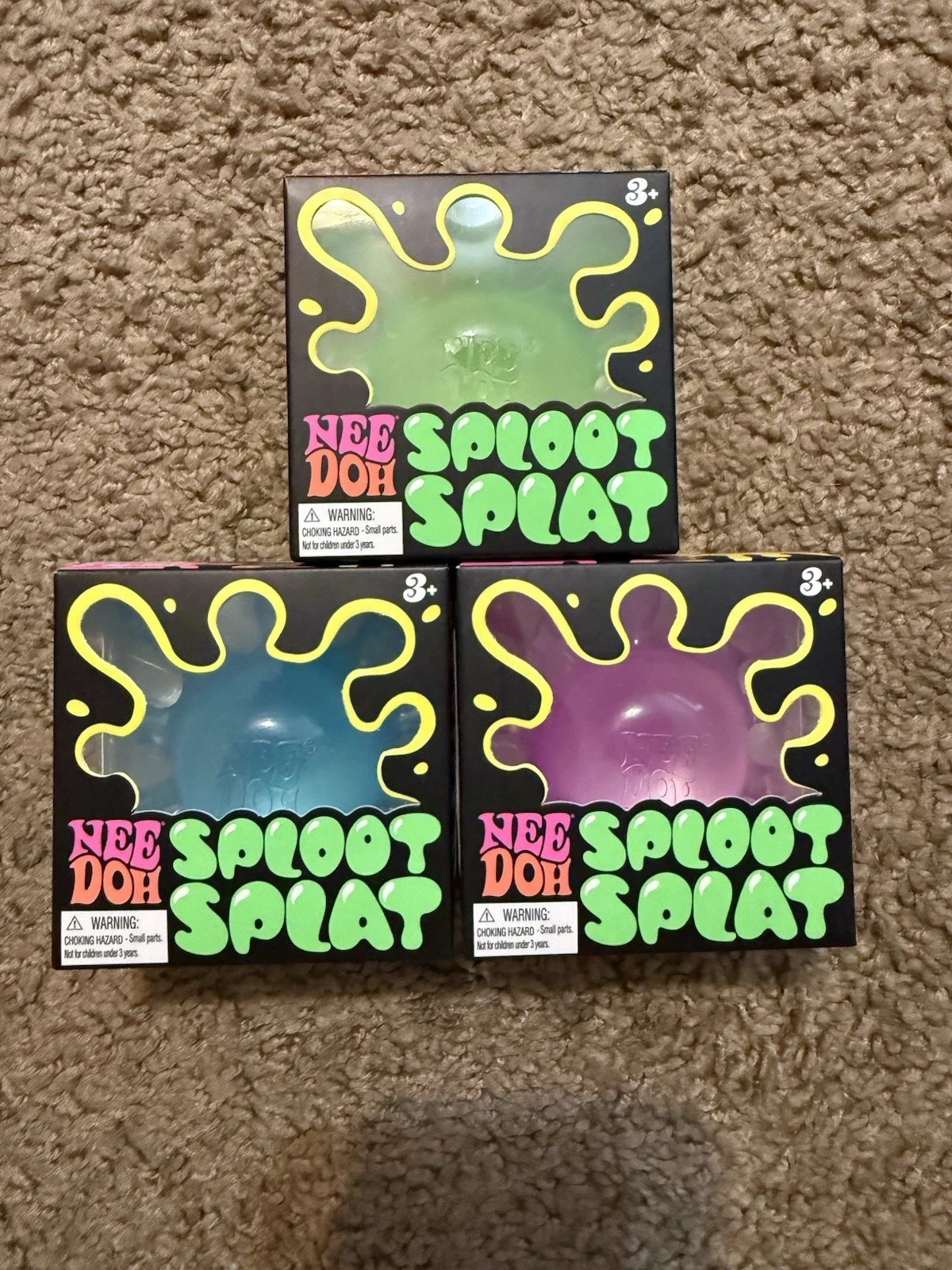 NeeDoh Sploot Splat Random Color : Colors Green,Pink,& Blue 100% AUTHENTIC 1PC *