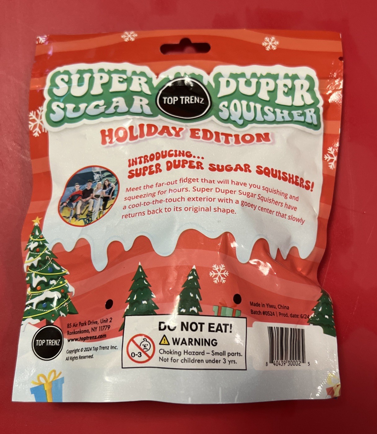 Top Trenz Super Duper Sugar Squisher Reindeer Christmas Squishy Toy Holiday Ed