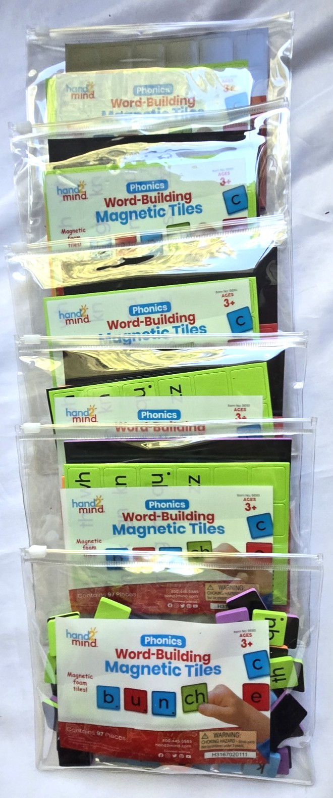 Hand2Mind Phonics Word Building Magnetic Tiles Complete Set