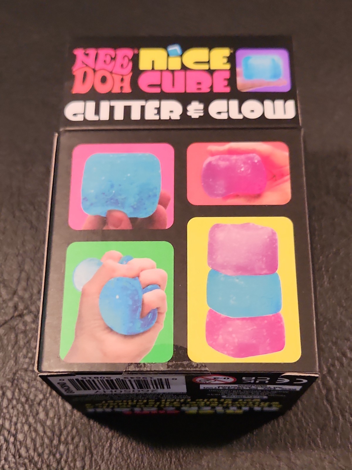 NeeDoh Purple Nice Cube Glitter and Glow Nee Doh Squishy New Never Opened Sealed