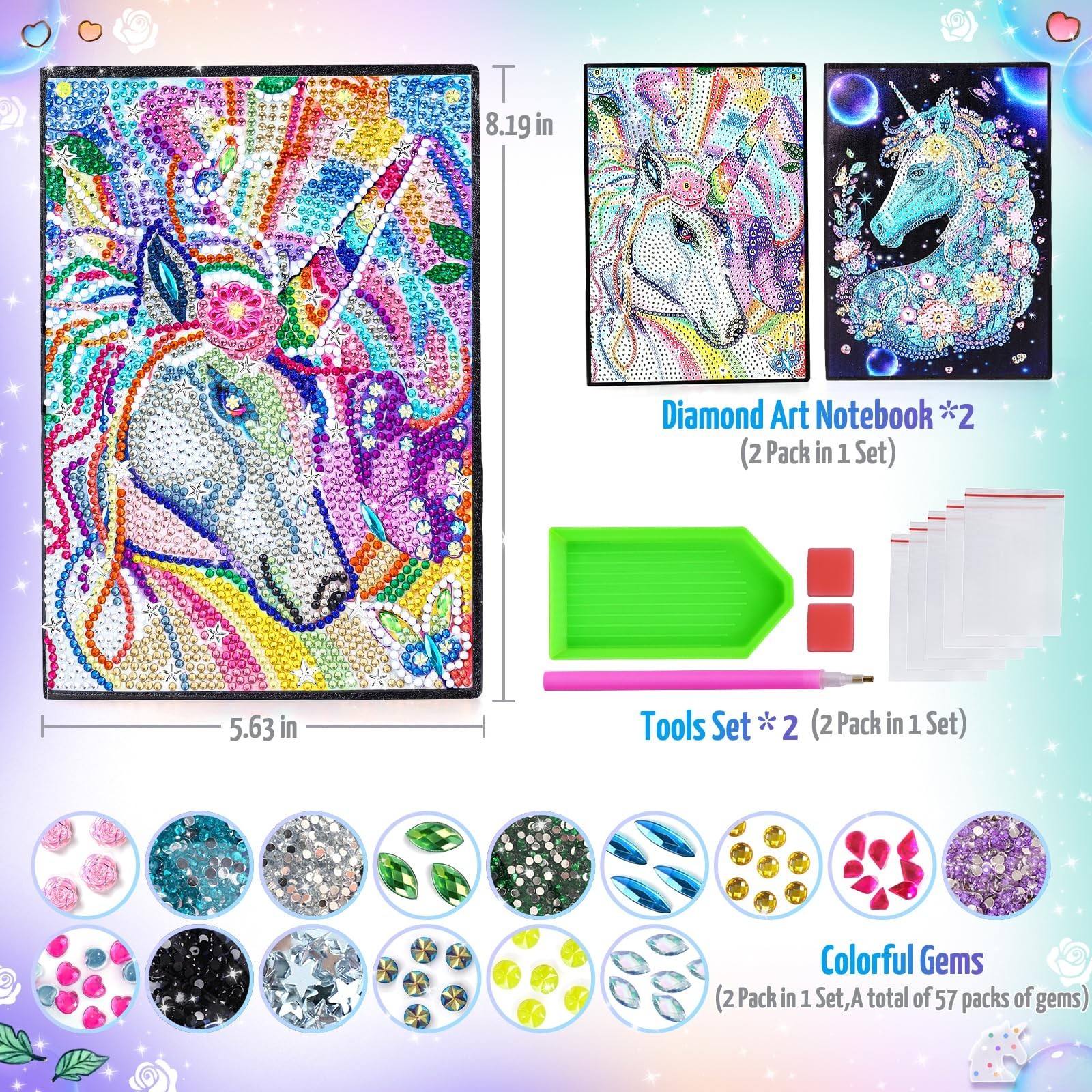 Unicorn Gifts for Girls 5 7 8 9 Year Old, Craft Kits for Kids Age 6… Fast Ship