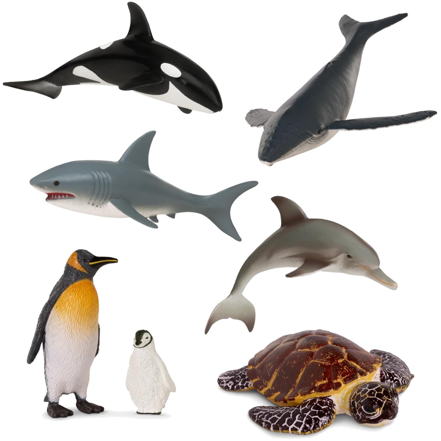 Imaginative Play with 15 Miniature Ocean Animals – Perfect for Sensory Bins