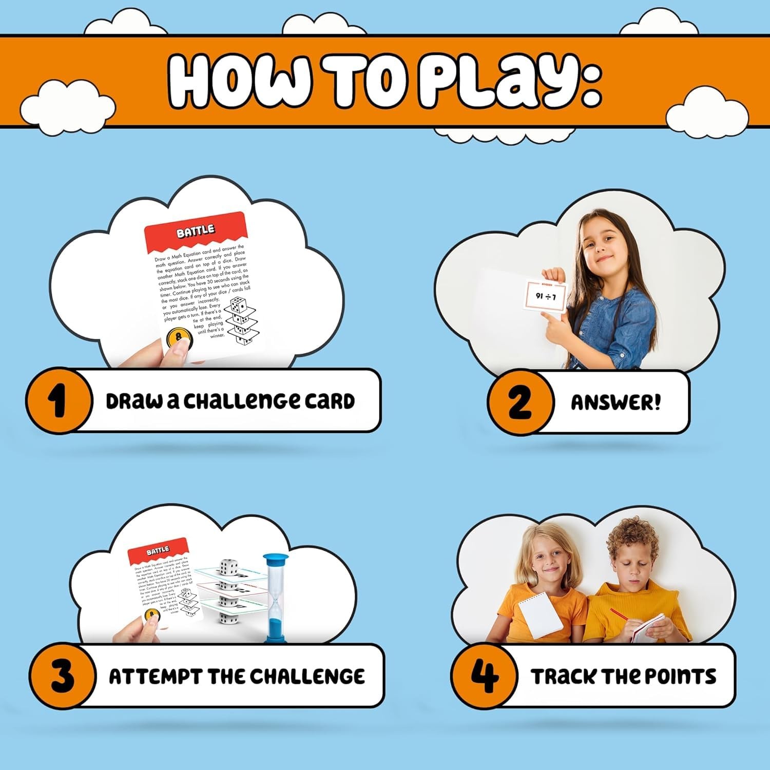 Math Blast! Cool Games for 4 inches x 1.9 x 4 inches, Multicolor