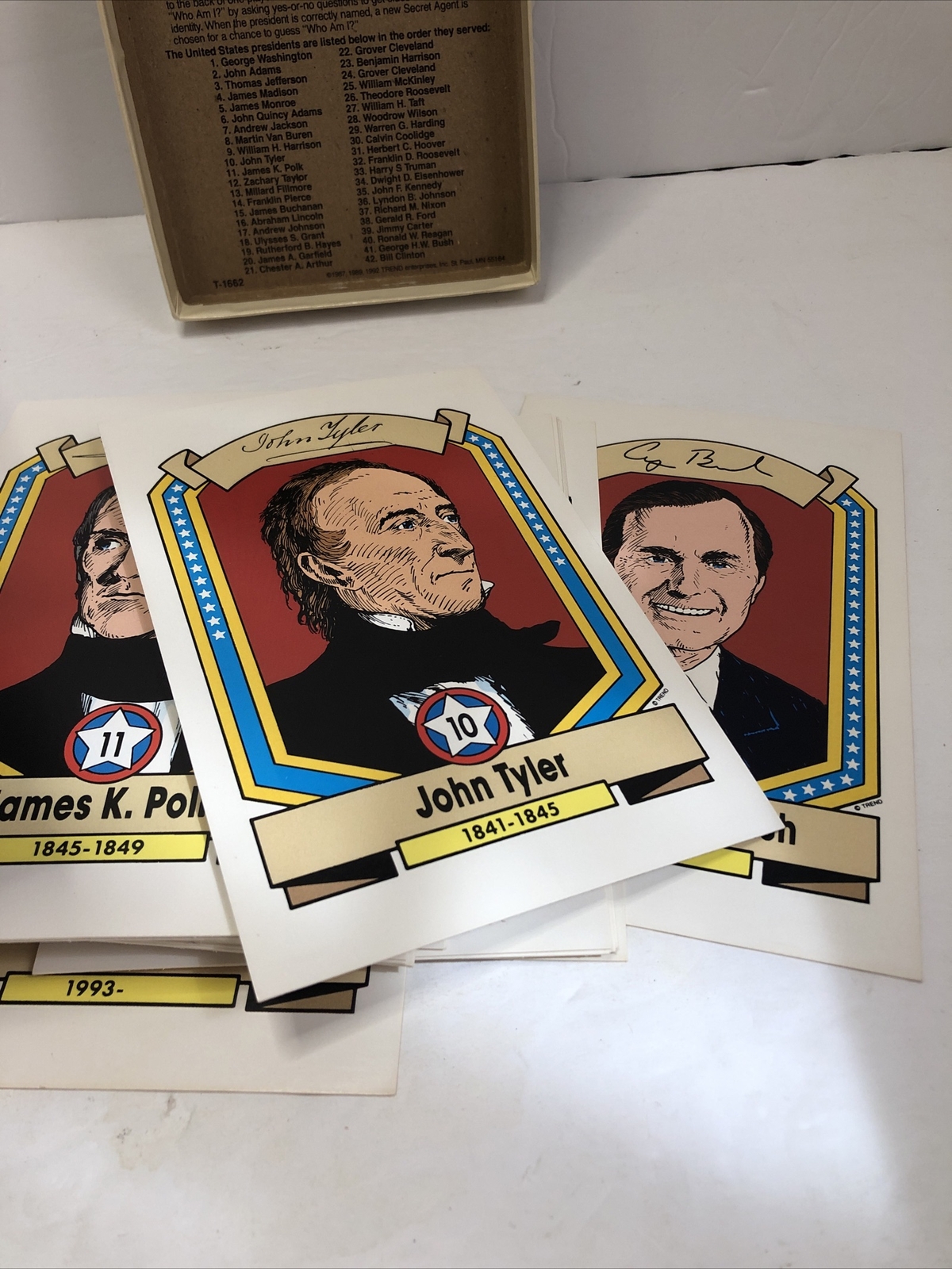 1992 Presidents of the United States (Trend Enterprises) Washington to Clinton