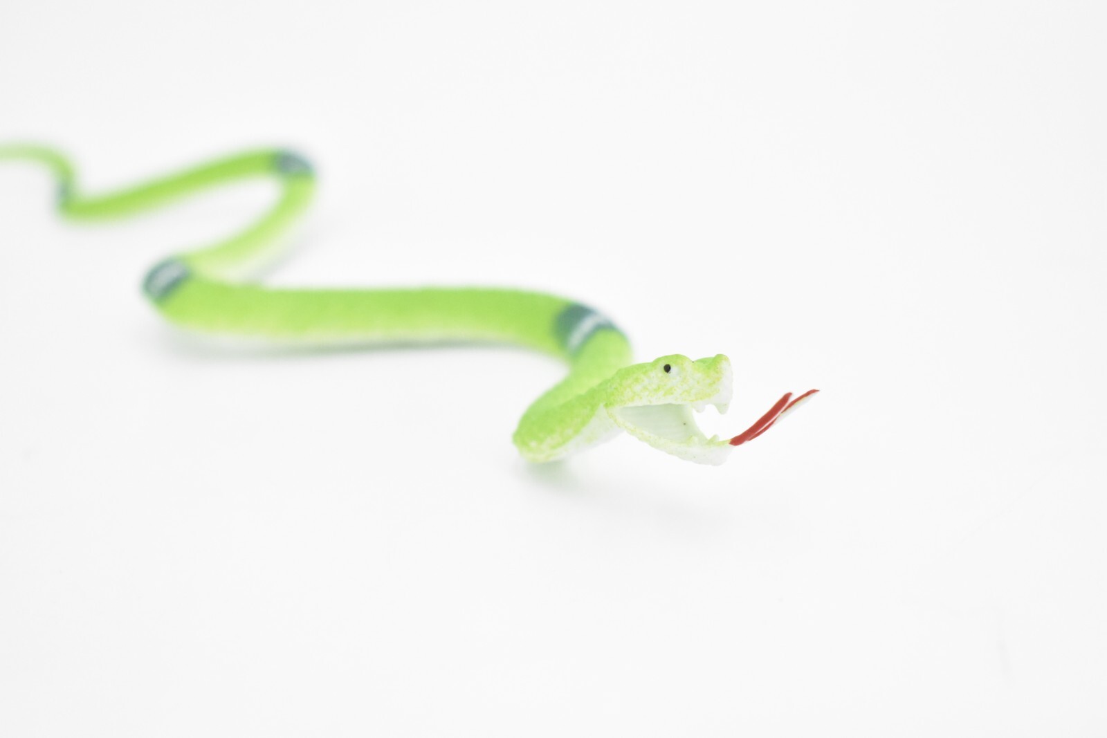 Snake, Green, Emerald Boa, Rubber Reptile, Educational Toy 12″ F1735-B222