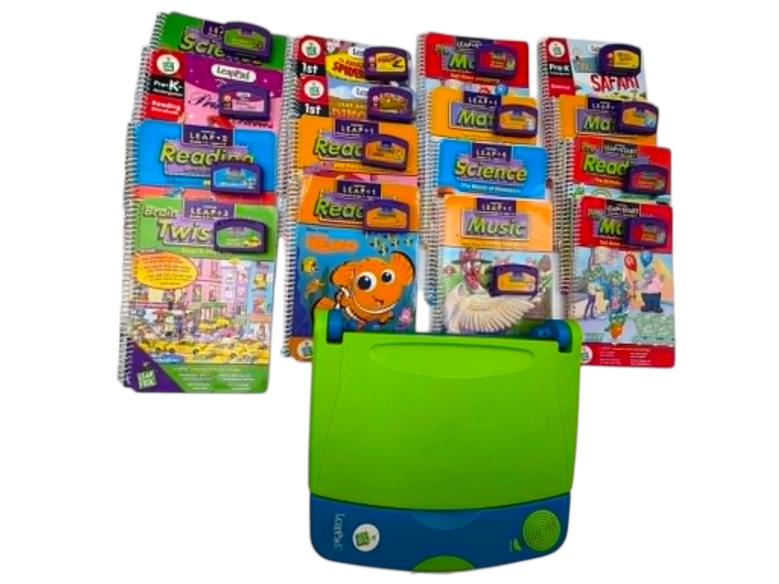 LeapFrog LeapPad + Writing Learning System Bag & 15 Books & Cartridges PreK-5th