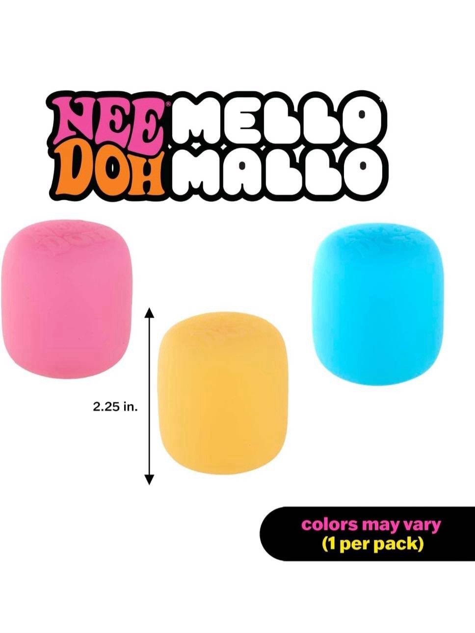 Authentic NeeDoh Mello Mallo Color Changing Squishy Sensory Viral Toy Set of 3