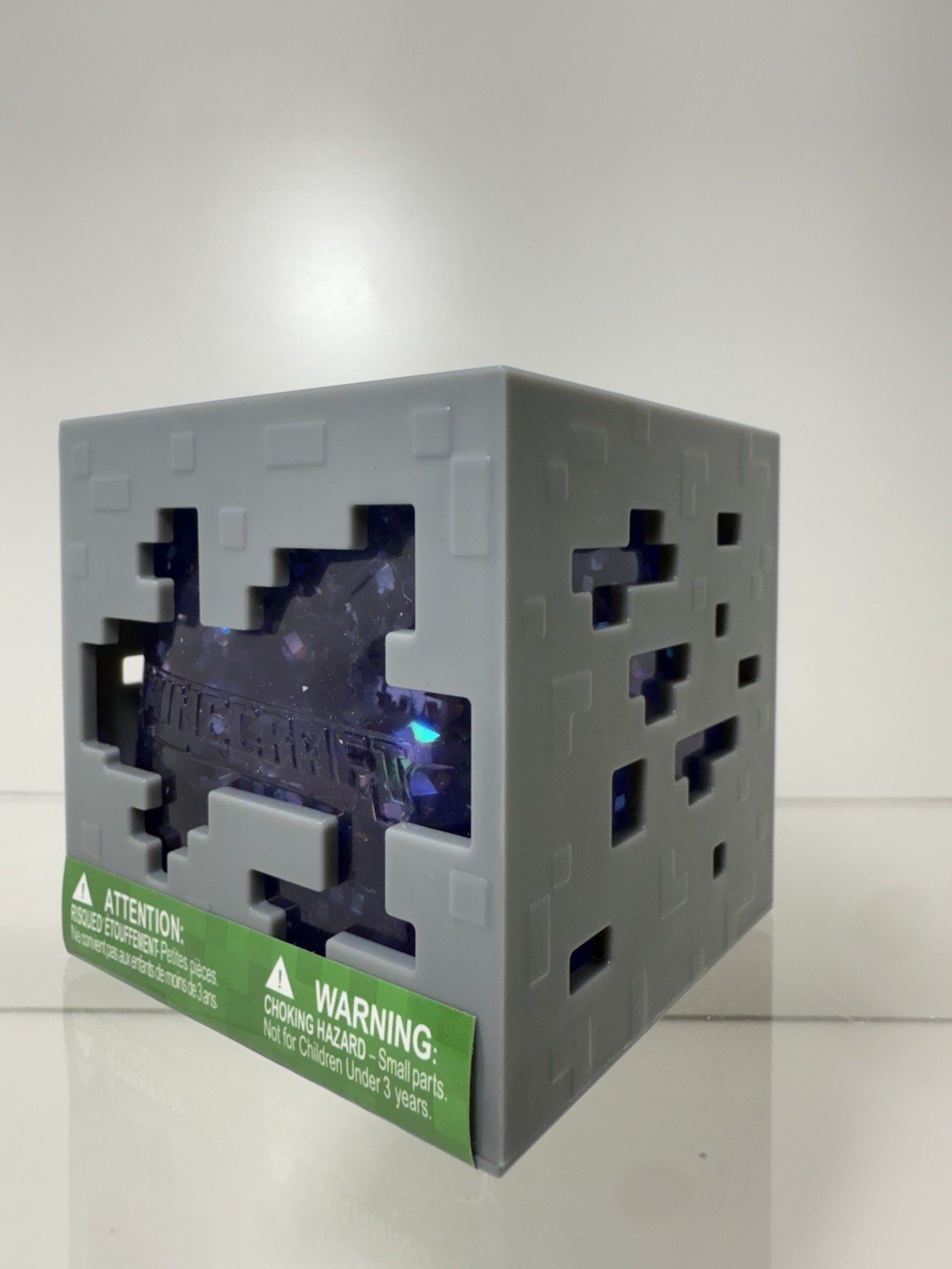 Minecraft Jelly Cube Purplish Blue Squishy Like Needoh New Sealed