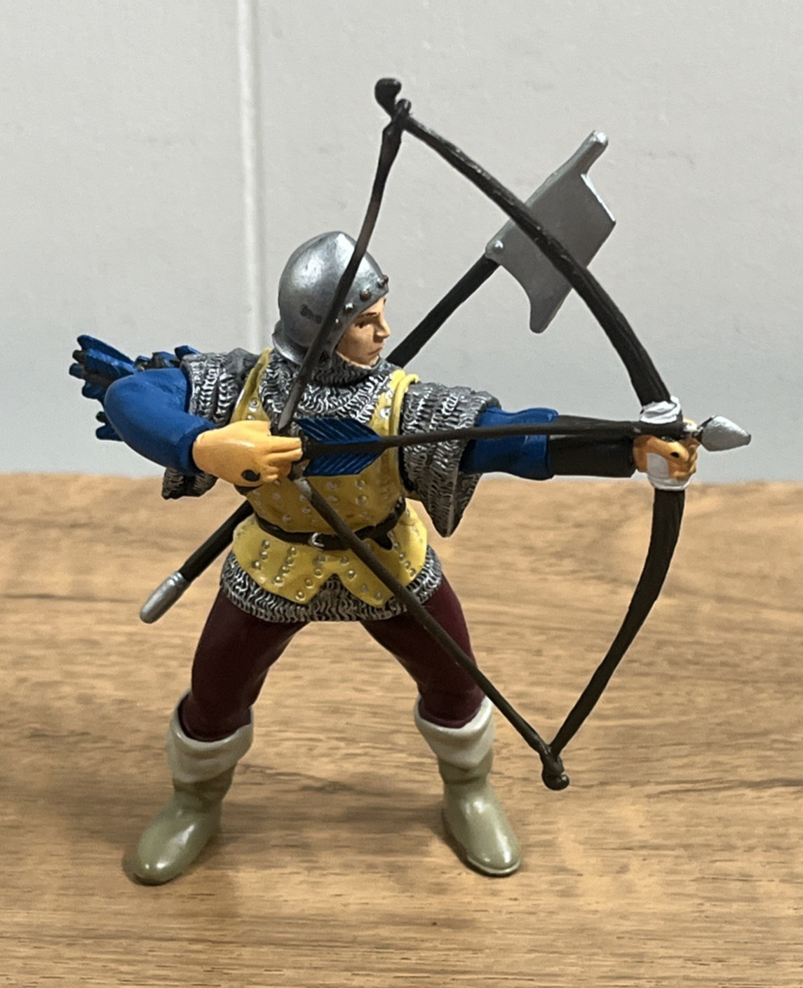 2003 Papo Blue Bowman Fantasy 4″ Figure #39385