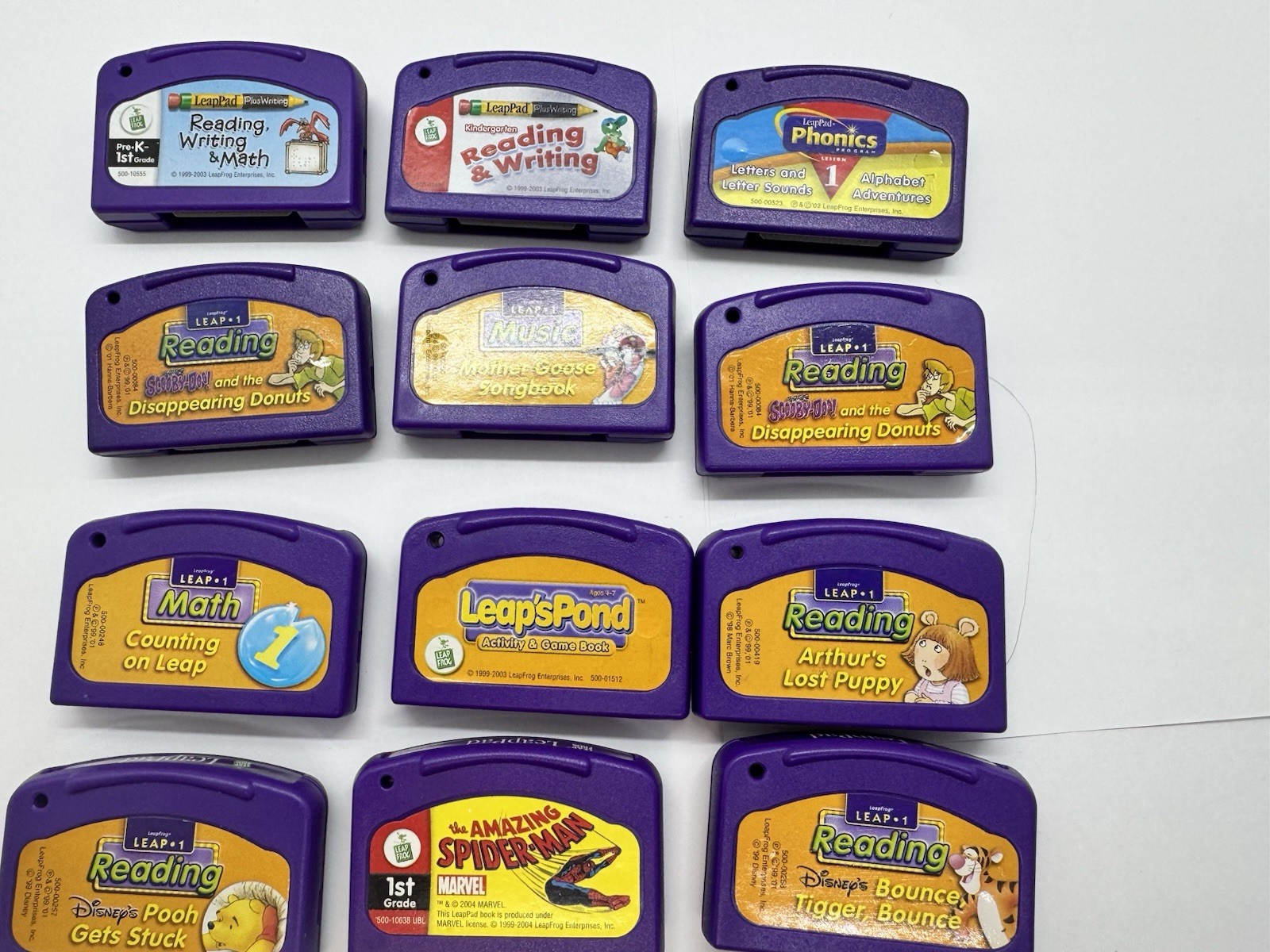 Leapfrog LeapPad Lot of 12 Assorted Learning Game Cartridges Pre K And Up L7