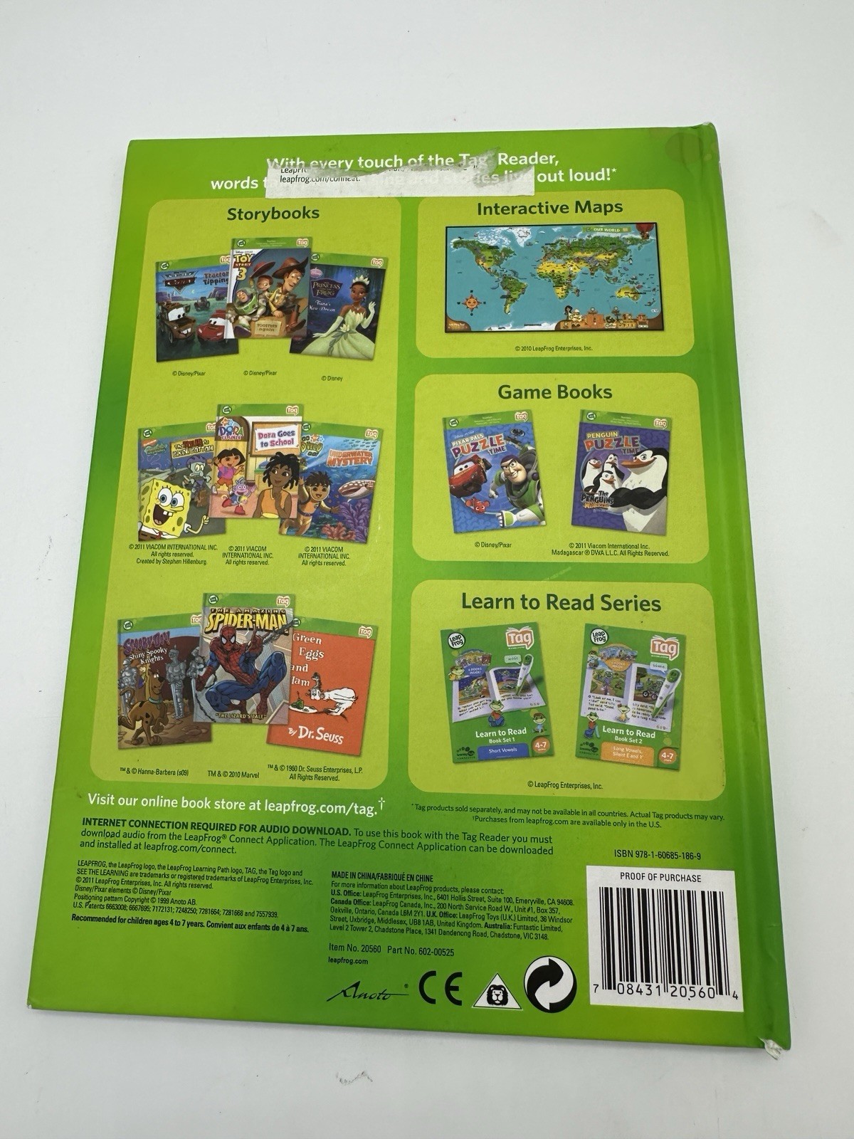 LeapFrog Tag Pen LeapReader book Disney Pixar’s FINDING NEMO: LOST AND FOUND 106