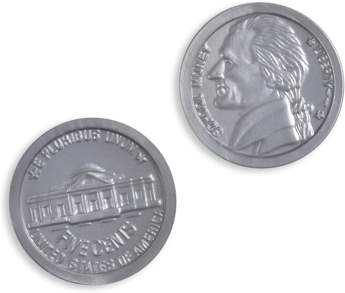 LEARNING ADVANTAGE Play Coin Set – 30 Pennies, 20 Nickels, 20 Dimes, 20 Quarters