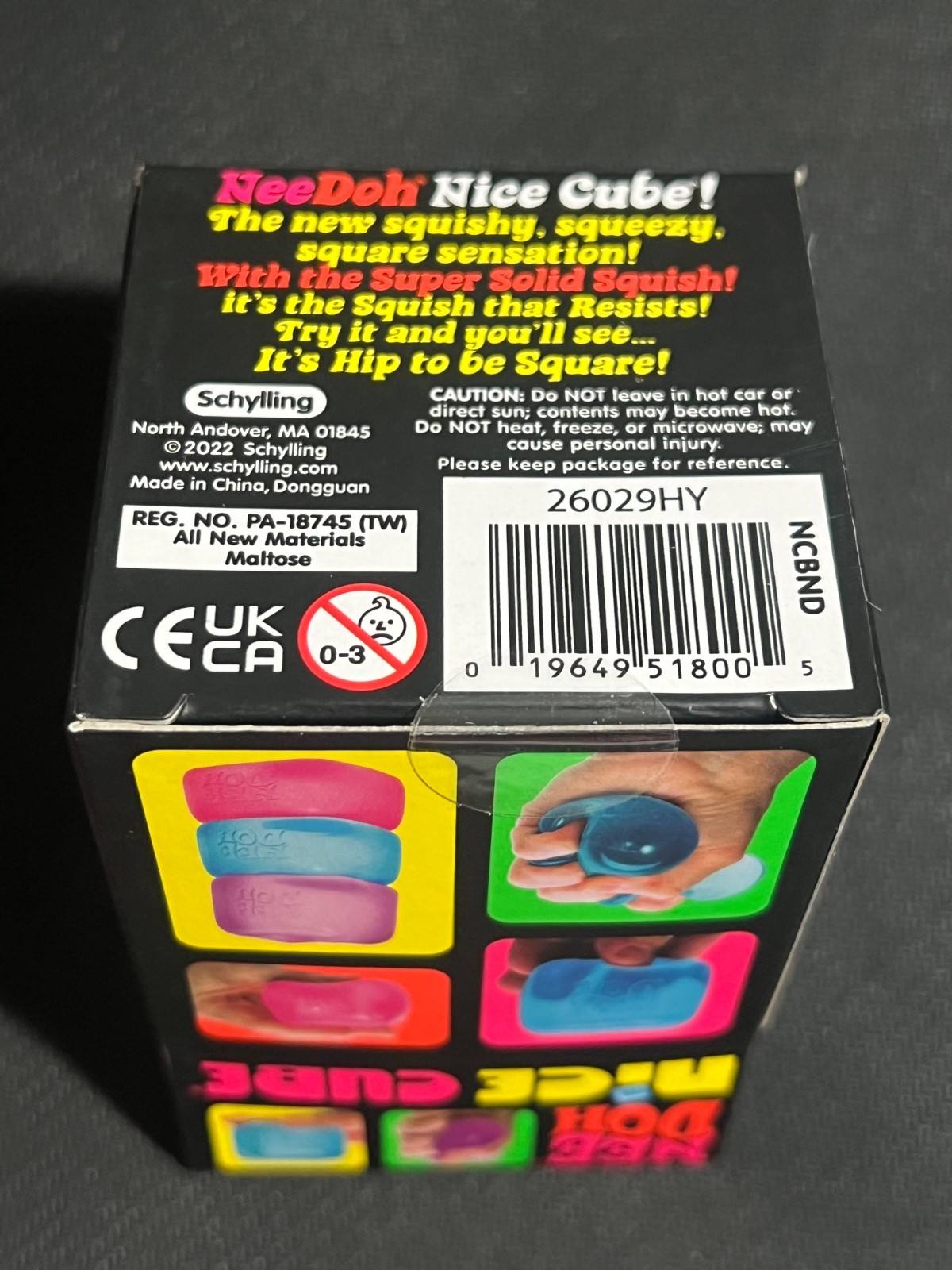 Nee Doh Nice Cube ( Blue ) Authentic