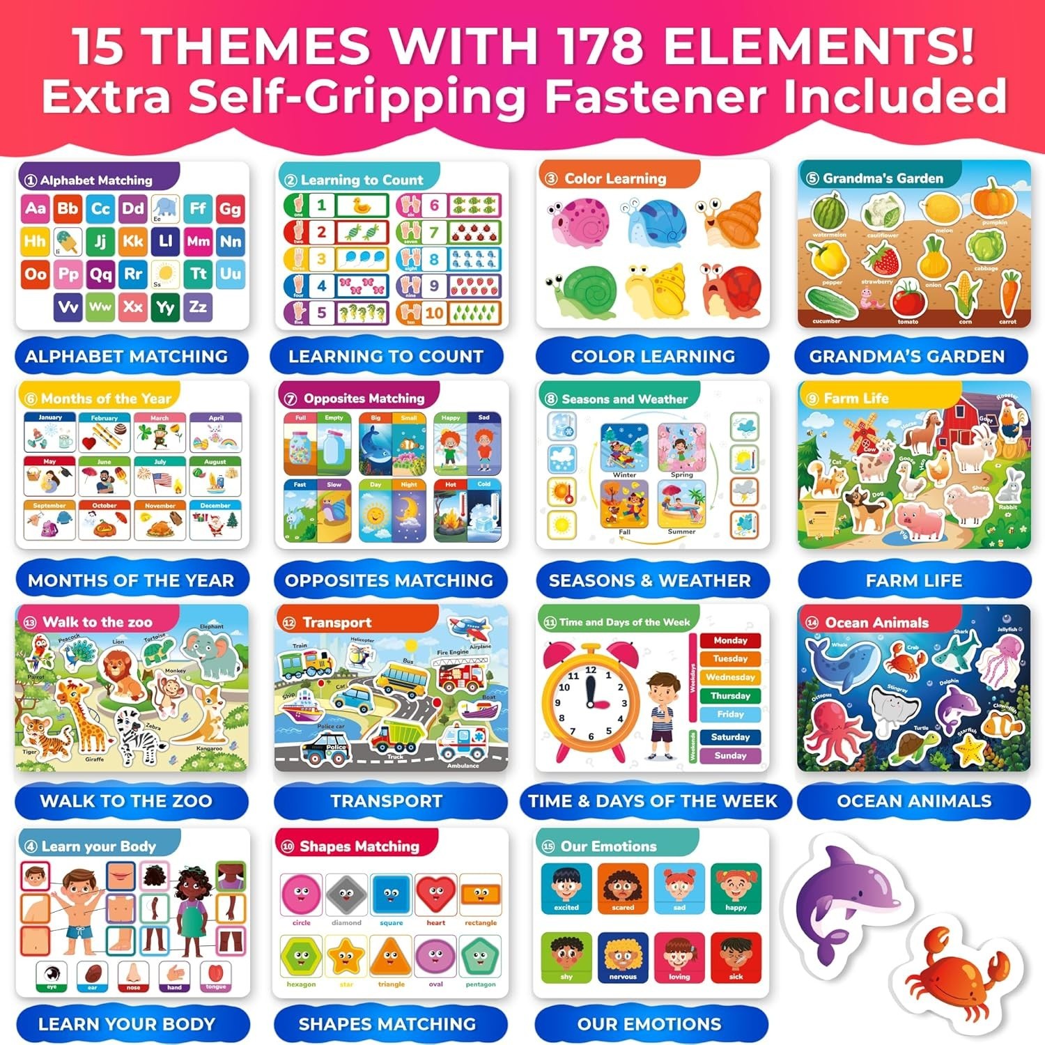 Montessori Busy Book for Toddlers 1-3 – Pre K Kids Learning Activities for Ho…