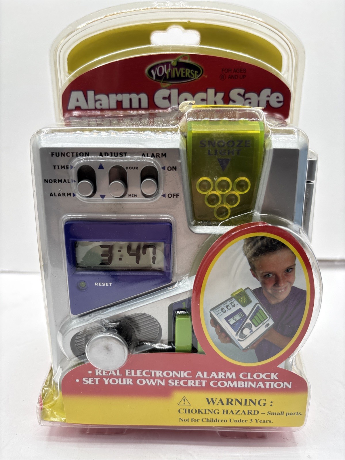 YoUniverse ALARM CLOCK SAFE Brand New Sealed RETRO Vintage Electronic Y2K
