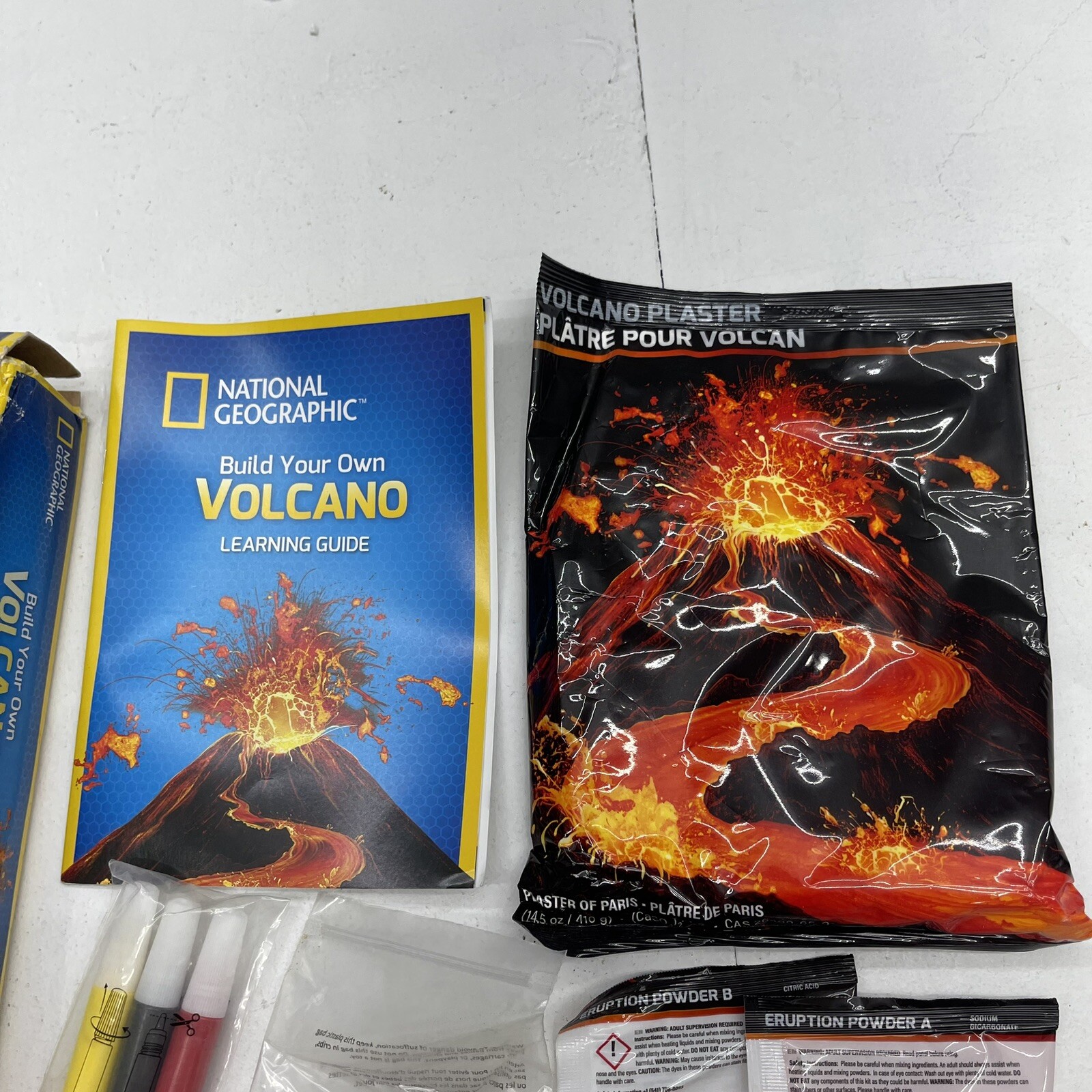Blue Marble National Geographic Build Your Own Volcano Kit New