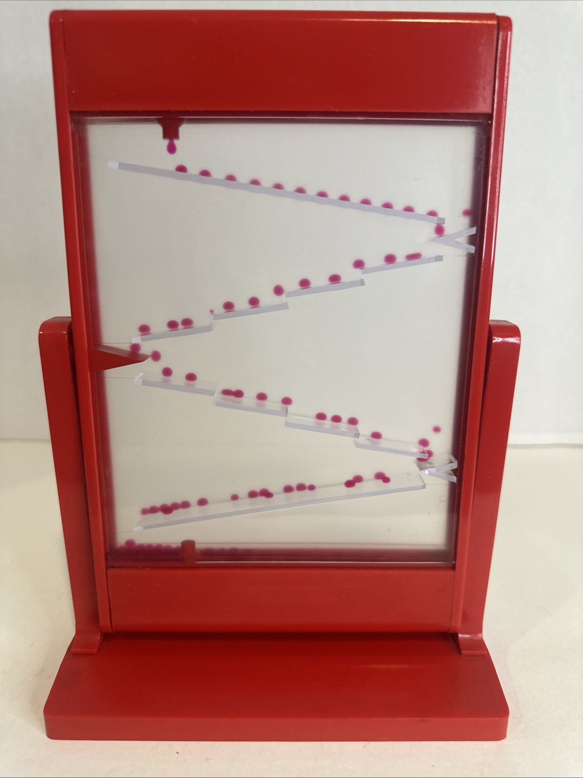 Vintage Liquid Motion Timer Zig Zag Bubbler Sensory Toy, Italy, Rare & Working!