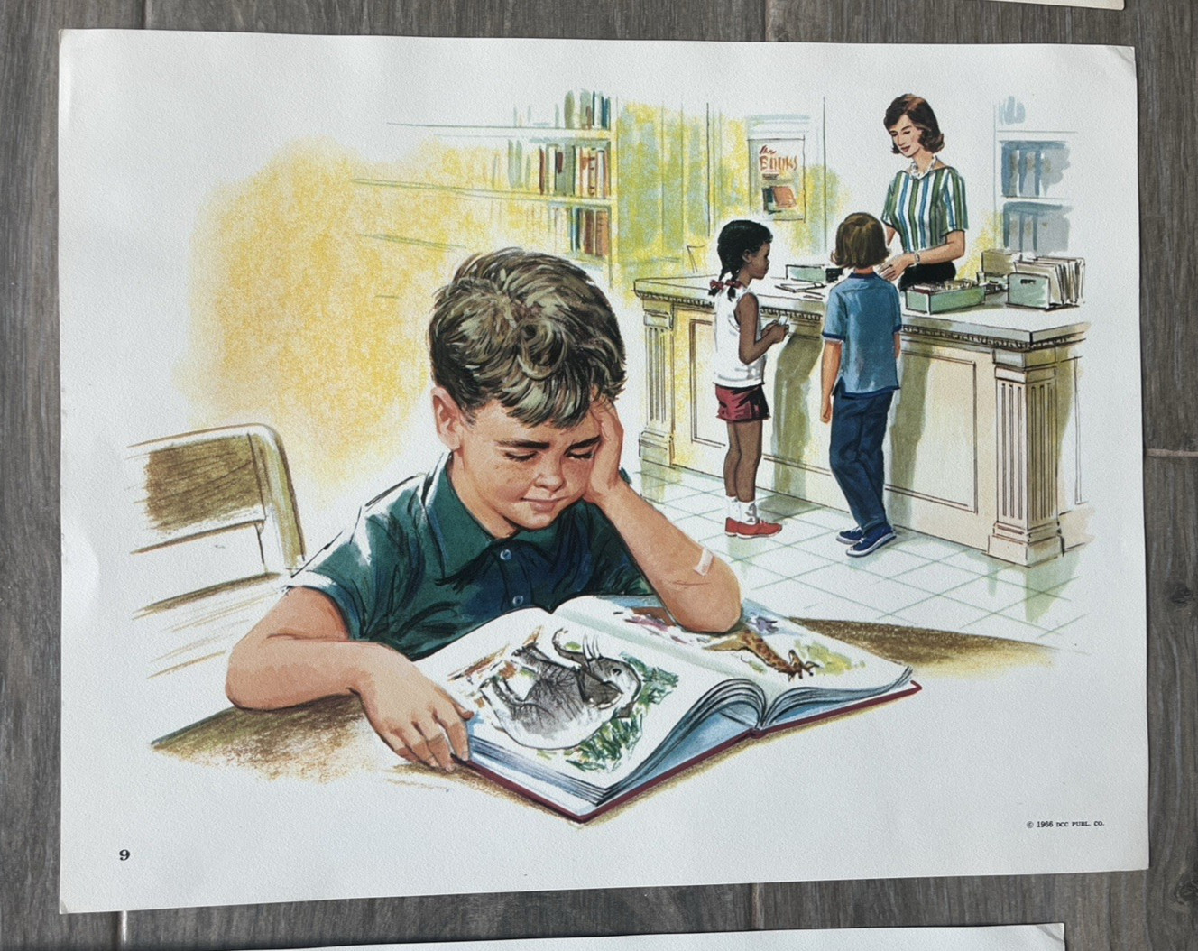 9 Vintage 1966 Original School Teaching Posters DCC Publ Children Playing/Safety