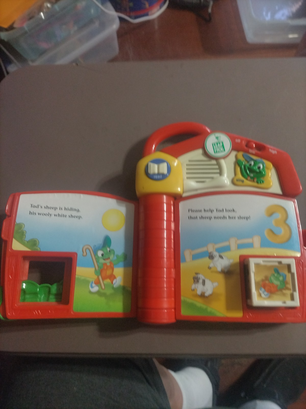 Leap Frog ~ TAD’S COUNTING FARM Interactive Electronic Talking Book ~ Complete