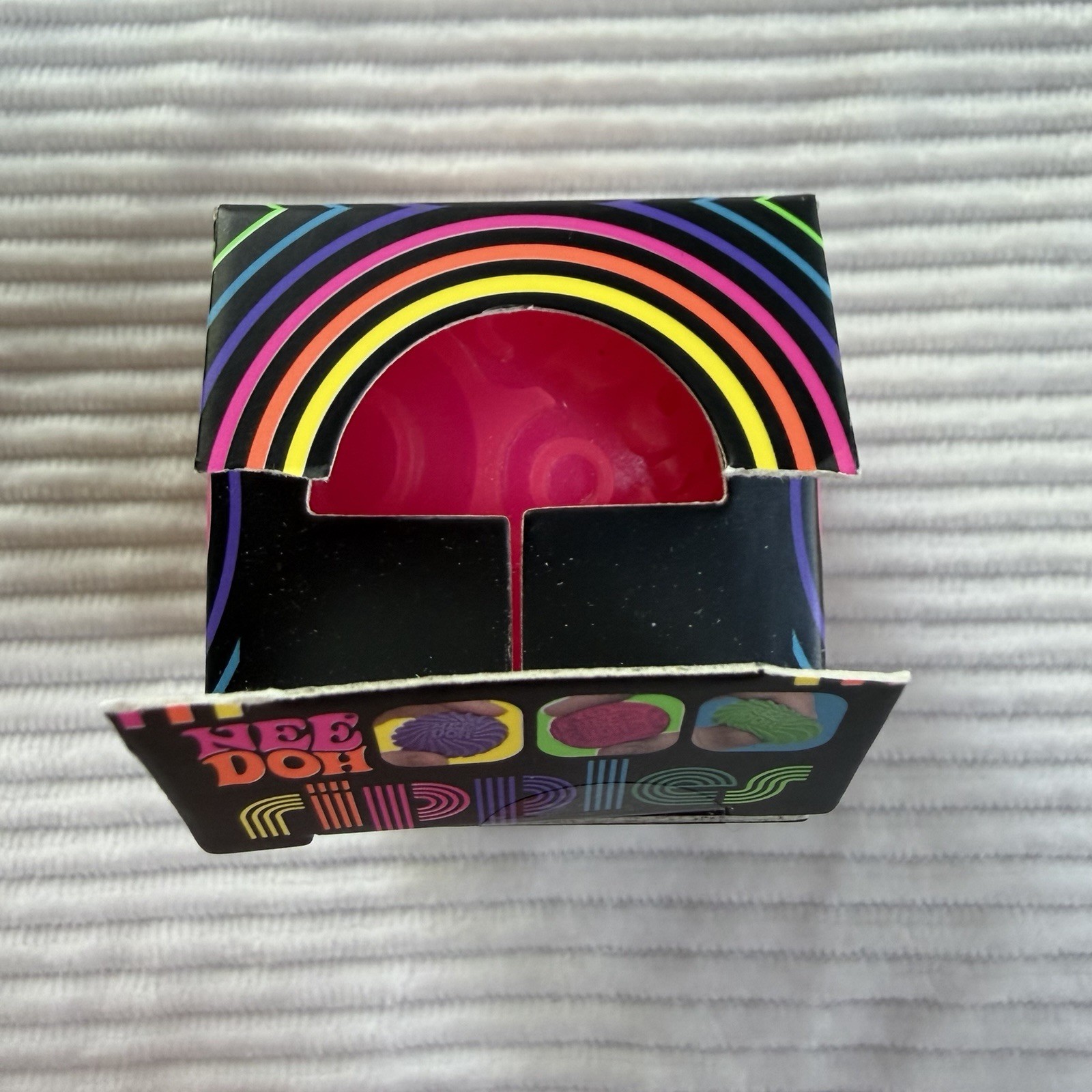 Schylling NeeDoh teenie Pink Ripple Ball Squeeze Sensory Toy TikTok VIRAL