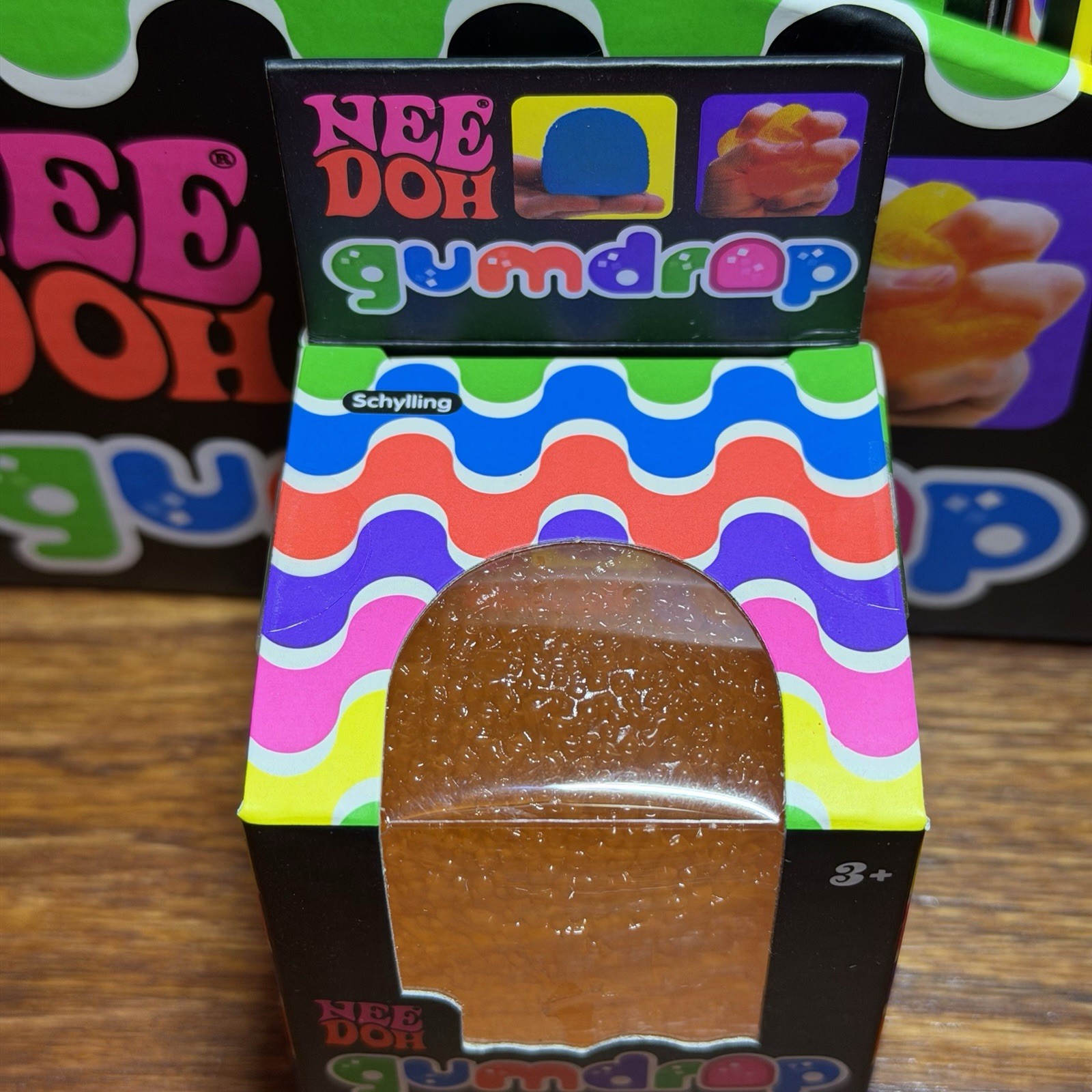 Needoh Gum Drop ORANGE Squishy Fidget Ball Viral Tiktok Trend Gumdrop NEE DOH