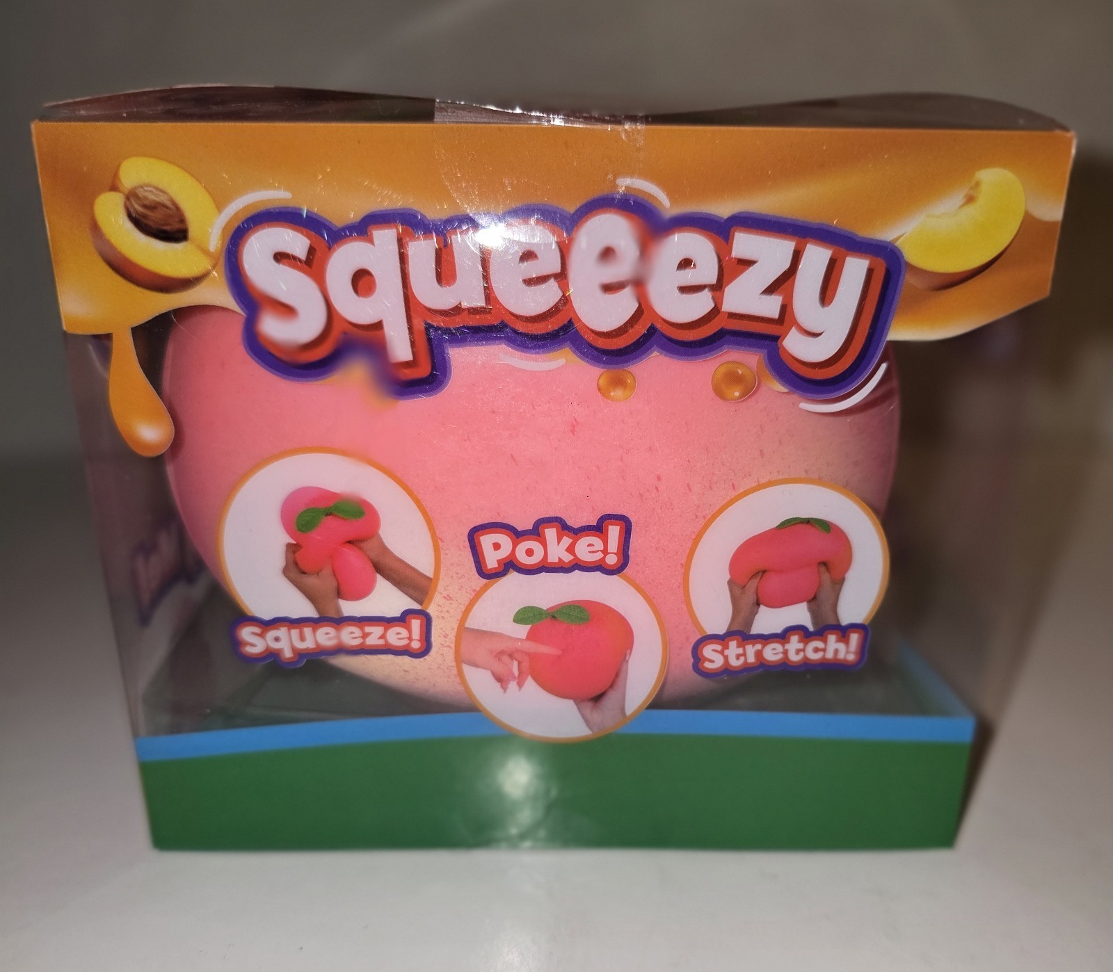 Viral Squeeezy Jumbo Squeezy Peach – Squishy Toy, Stress Relief Sensory Fun 🍑