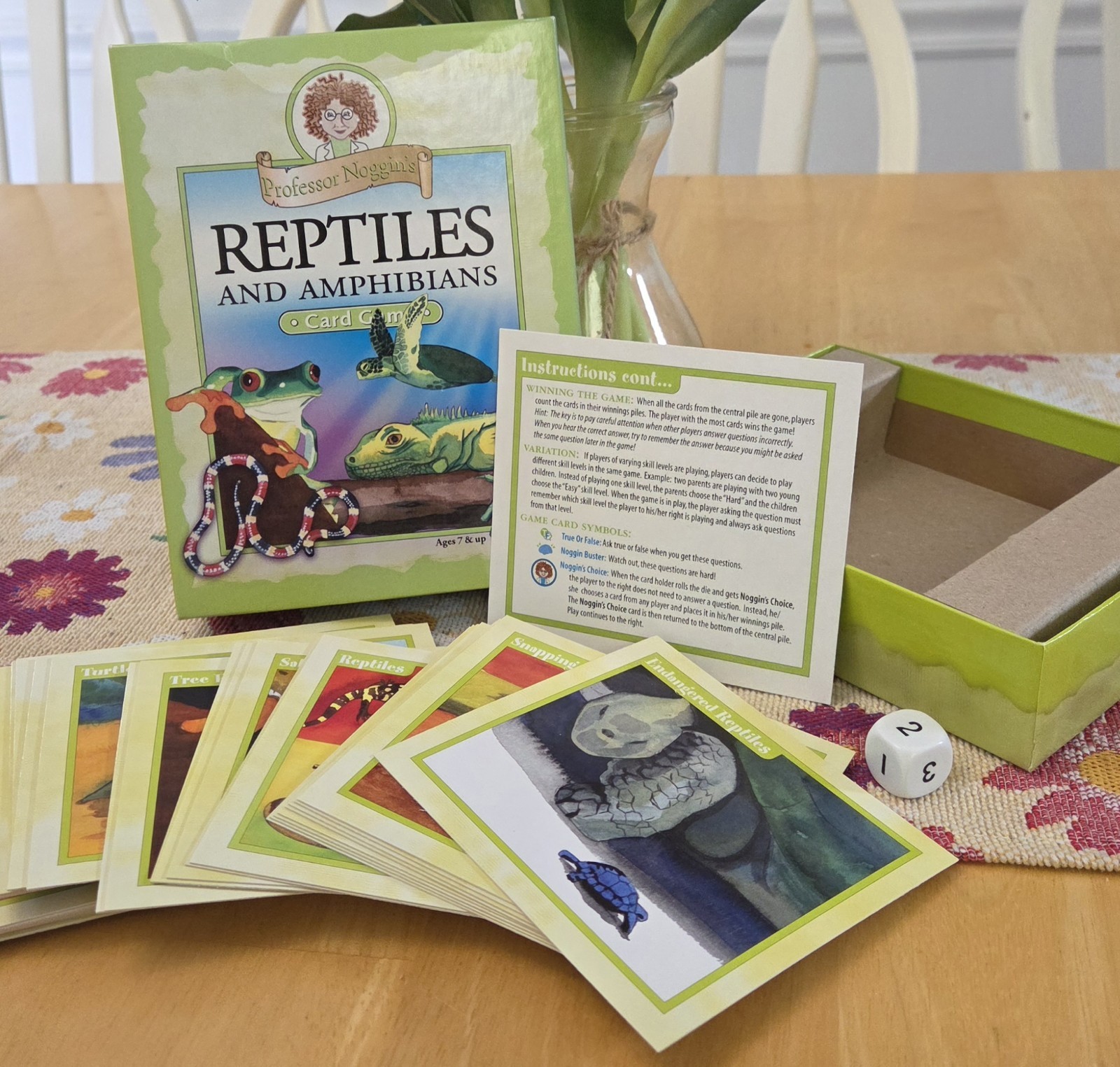 Professor Noggins Reptiles and Amphibians Card Game #13