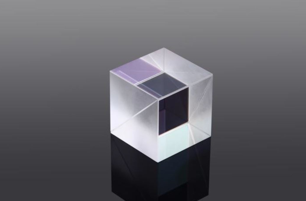 Cube Beam Splitter 20x20mm T:R 50:50 Metallic Coating