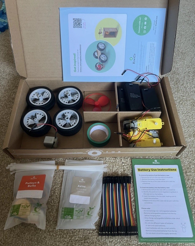 Kiwico Make It Yourself! Make-it-Move Electronics Kit- Ages 9+ Open Box
