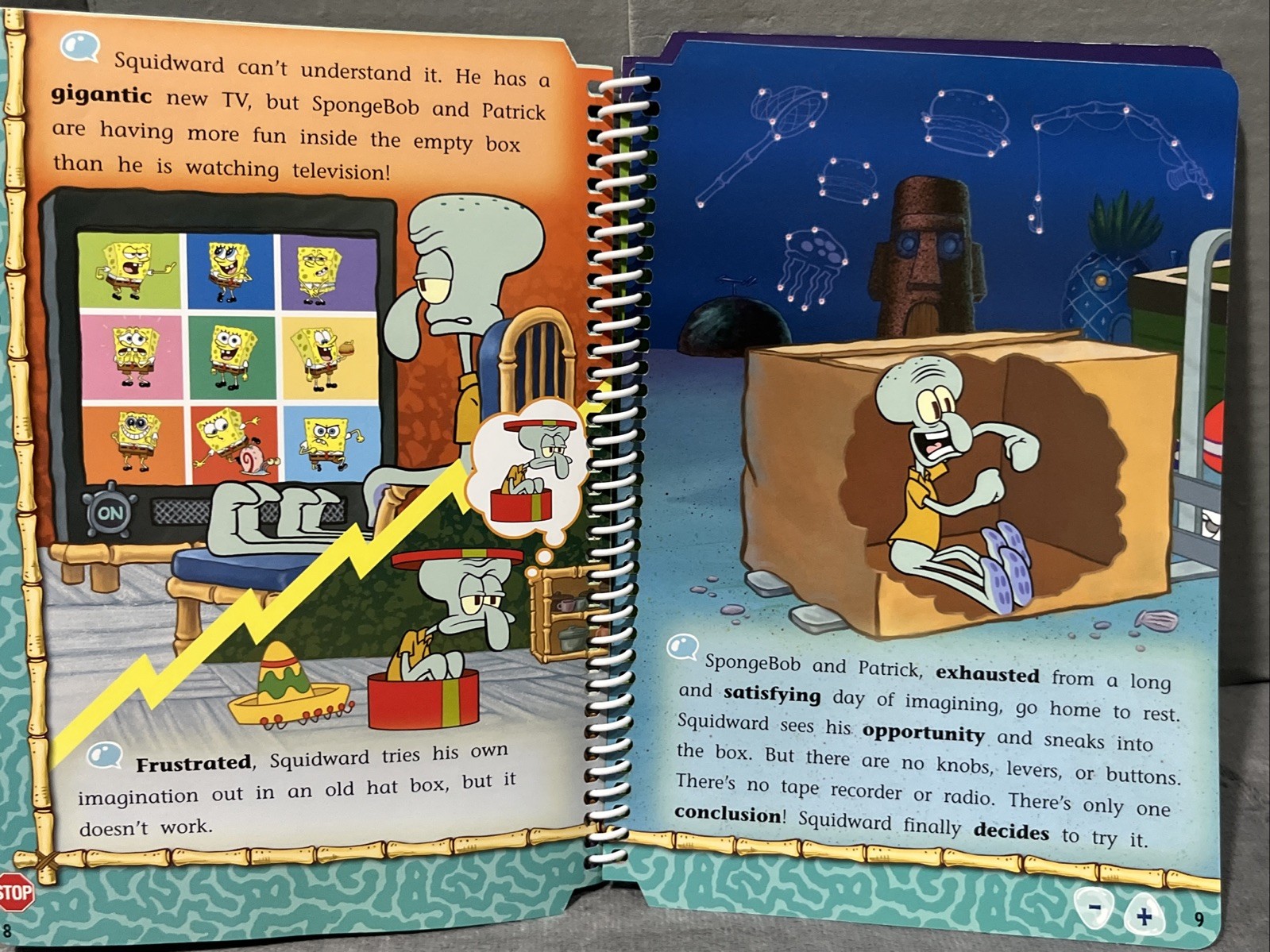 Leap Frog LeapPad Learning System SpongeBob Squarepants Salty Sea Stories Book
