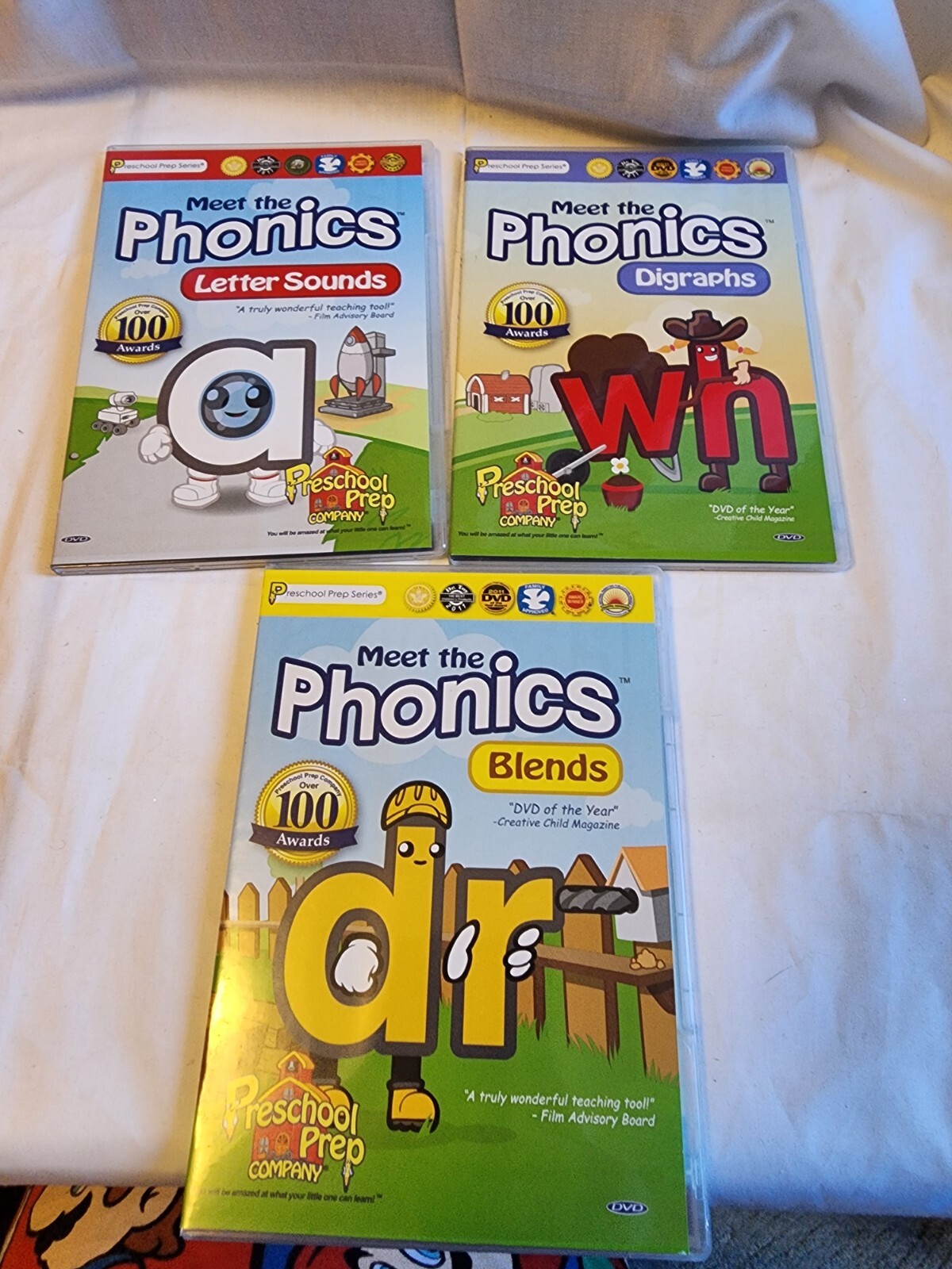 Preschool Prep Collection 10 DVD Set Letters Numbers Shapes Colors