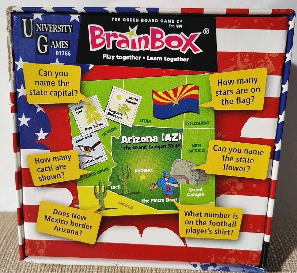 BRAIN BOX The USA The Ten Minute Brain Challenge