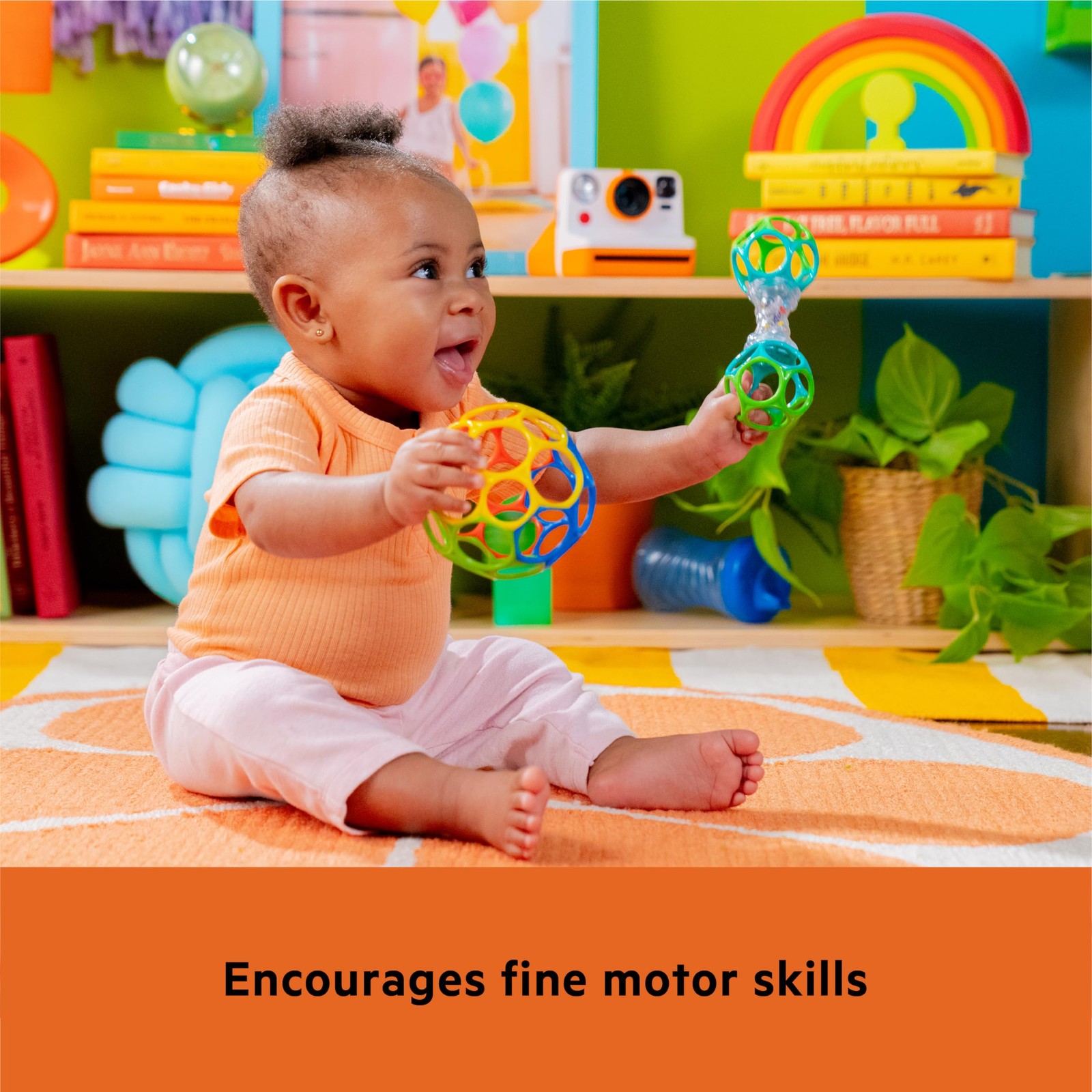 Bright Starts 1 Count (Pack of 1), Easy-Grasp Oball Bundle Gift Set