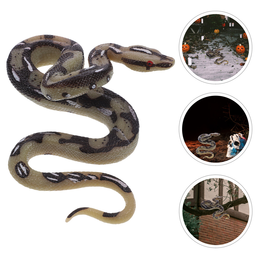 Fake Rattlesnake Python Model Big Realistic Snake Simulation Python Model Toy