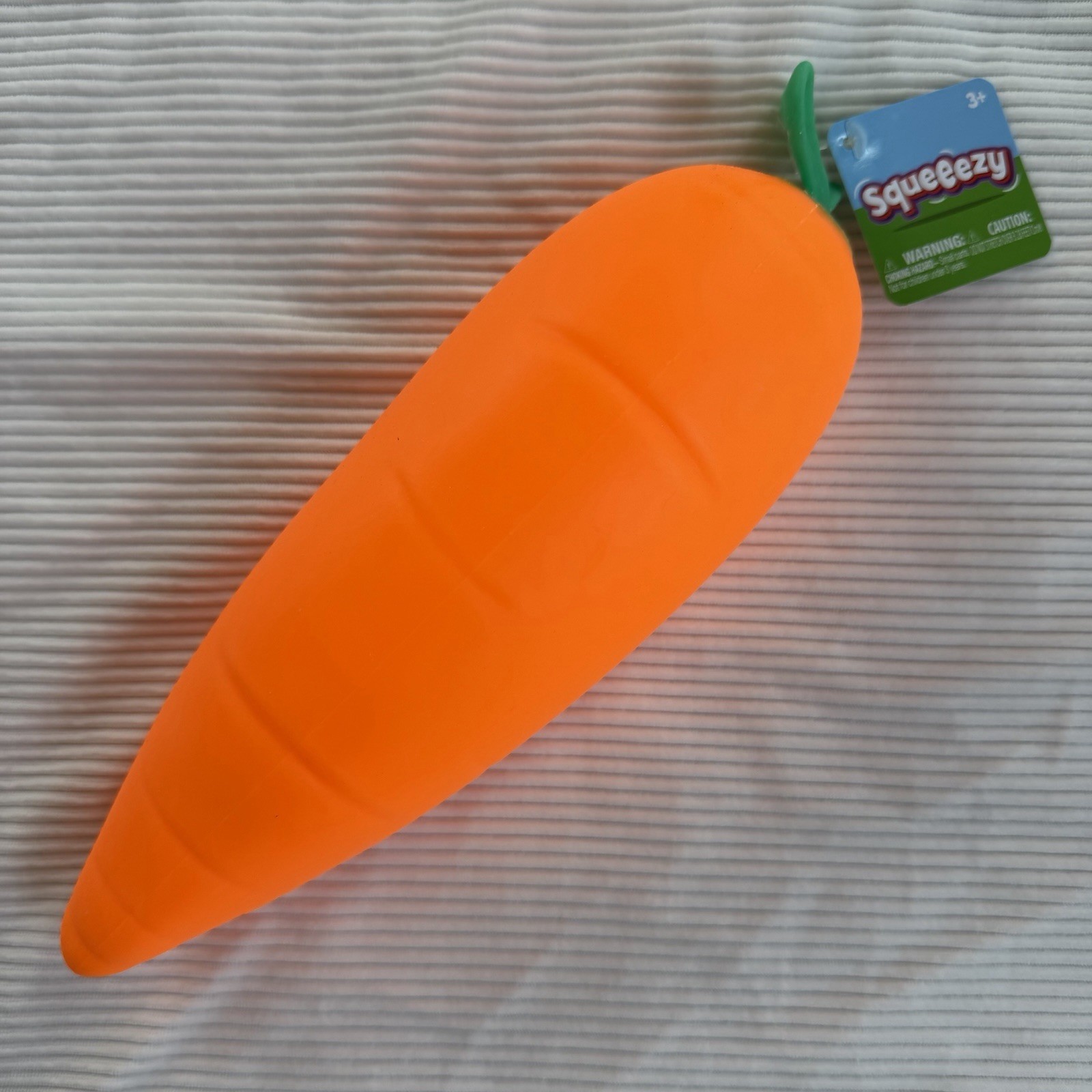 Sunny Days Jumbo Squeezy Carrot Orange Squishy Toy Stress Relief Sensory Easter