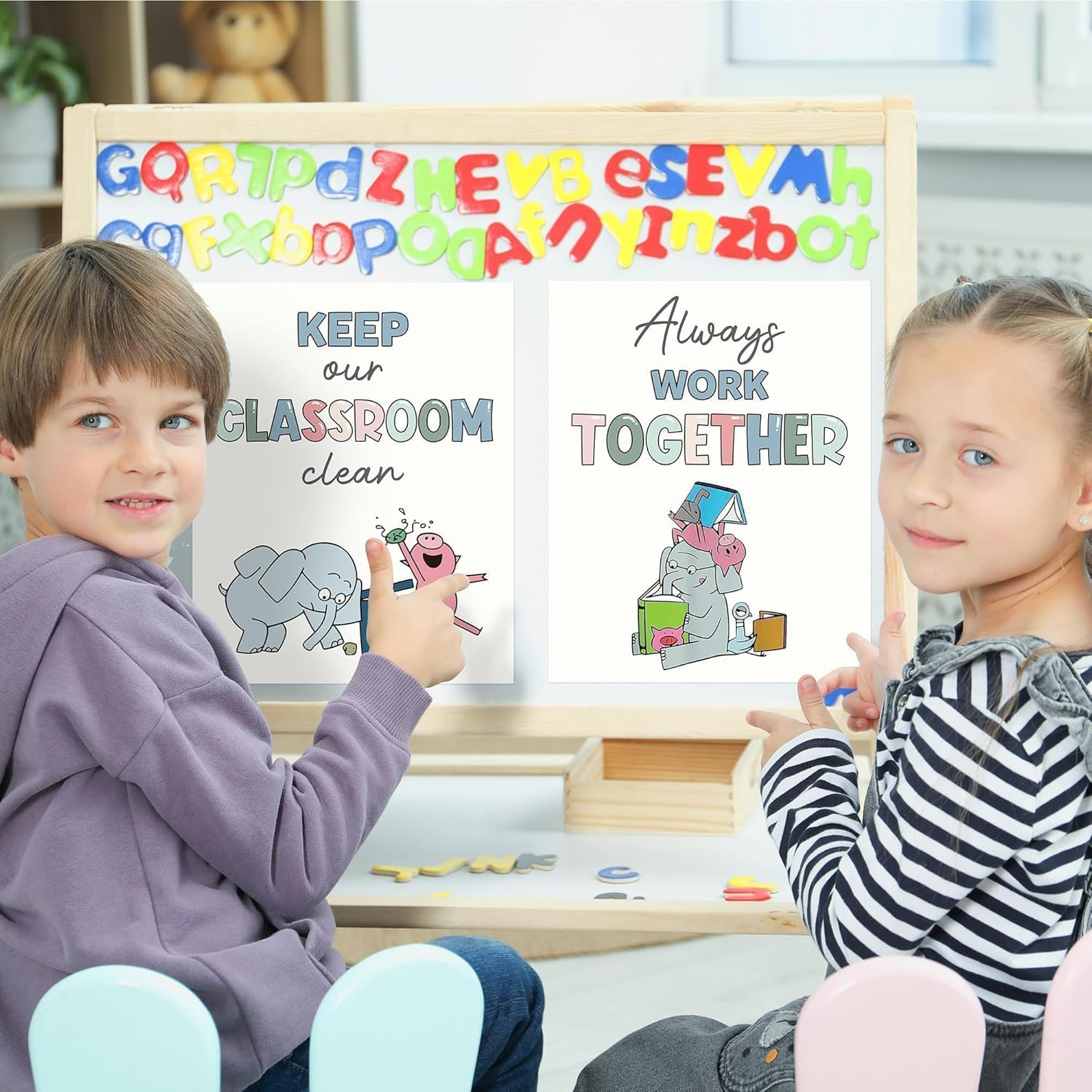 Educational Charts & Posters for Classroom Decor – Back to School 12 Good Habits