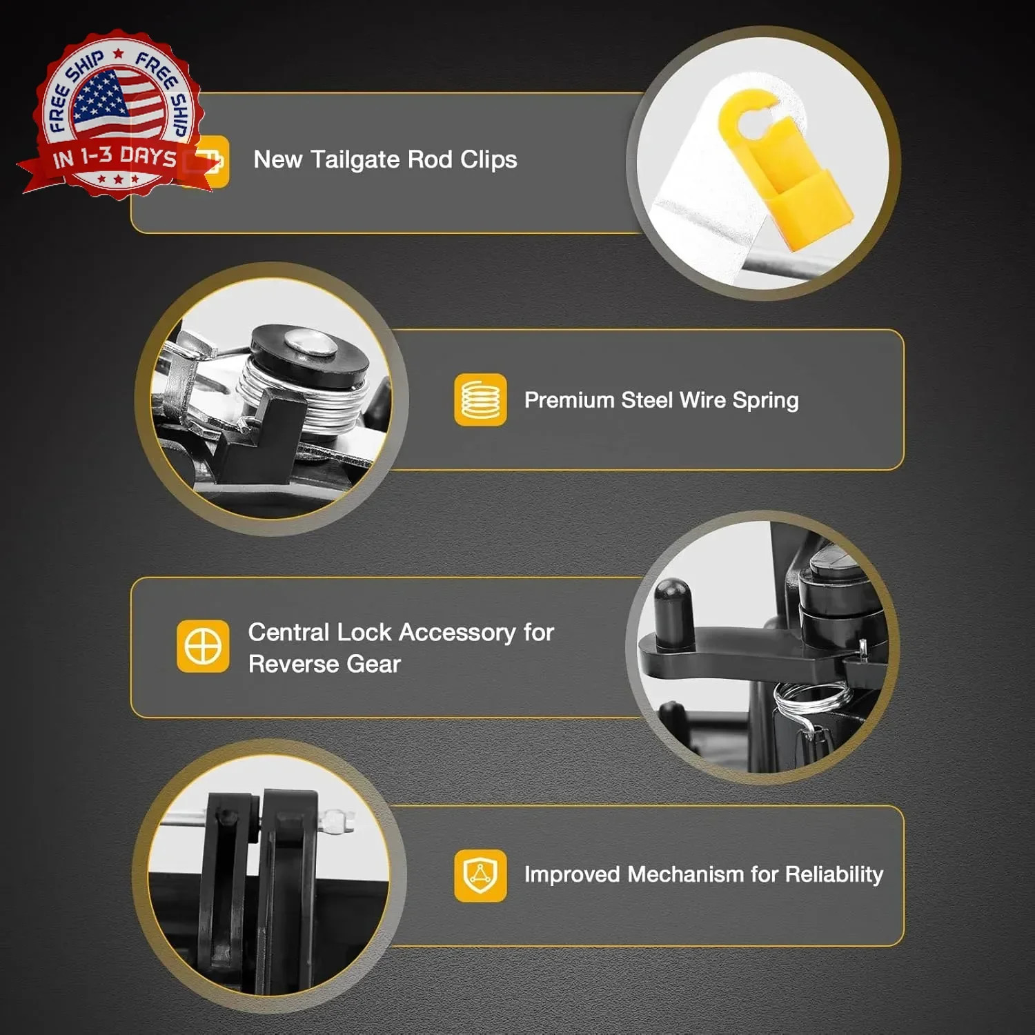 Gledewen Tailgate Handle Liftgate Latch Handle with Rear Camera Hole | for 2007-