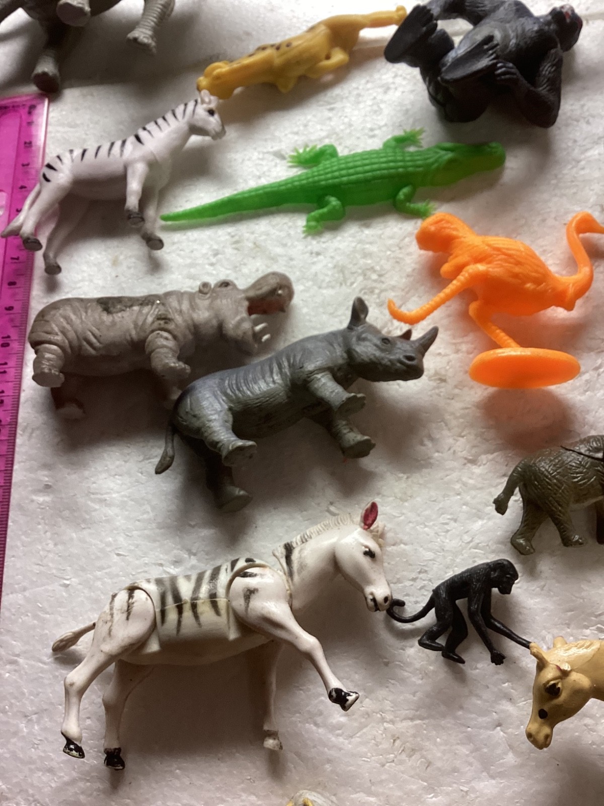 Vintage Mixed Plastic Safari Zoo Jungle Wild Animals Lot of 53.