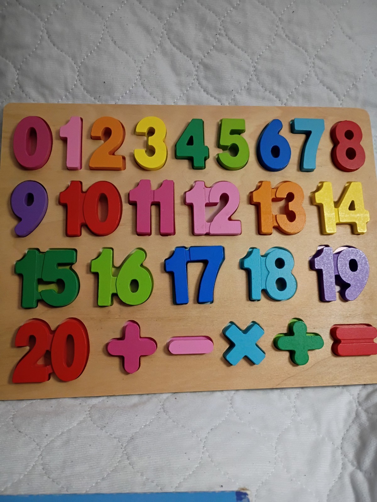 Wooden Learning Puzzles 3 Pack. Numbers Letters Words. Ages 3+ Educational